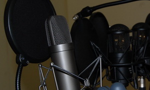 ламповые микрофоны в студии звукозаписи